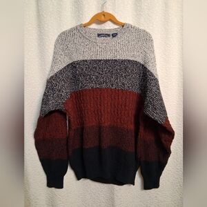 Woods And Gray Men's Multicolor Crewneck Sweater